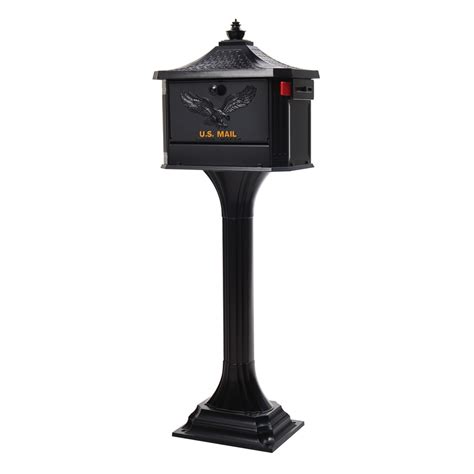 post box metal stand|metal post box free standing.